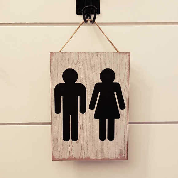 Wall Decor | Bathroom Hanging Sign Farmhouse Style | Poshmark